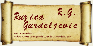 Ružica Gurdeljević vizit kartica